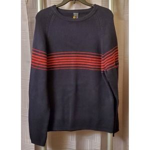 Nautica Sweater Mens Medium Blue Pullover Boating Sailing Outdoors Casual Cotton